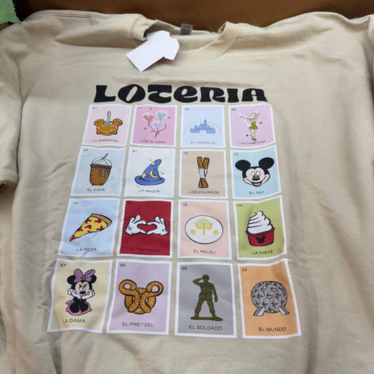 *READY TO SHIP* 3XL Loteria Crewnecks