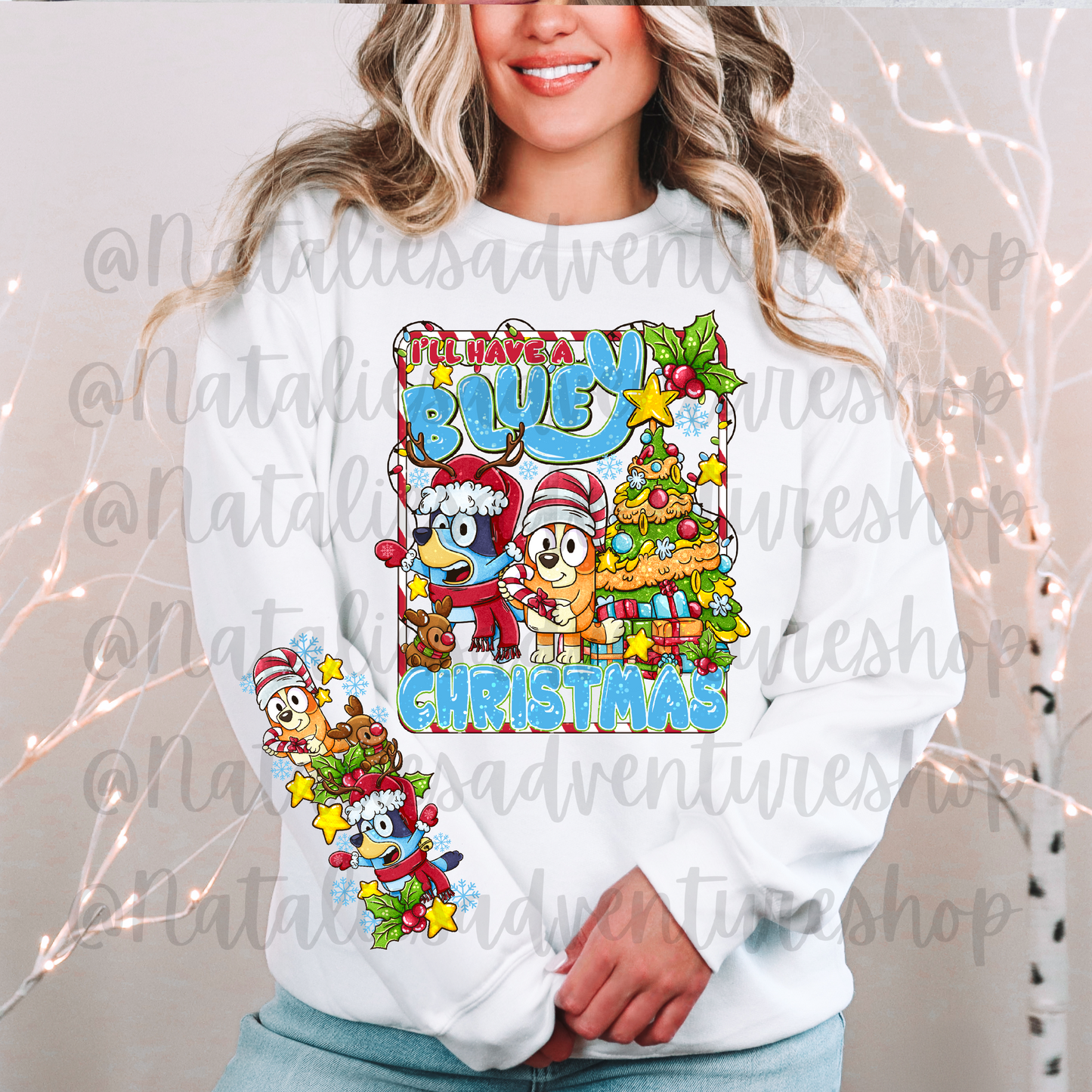 *Pre-Order* Blue Dog Christmas Crewneck