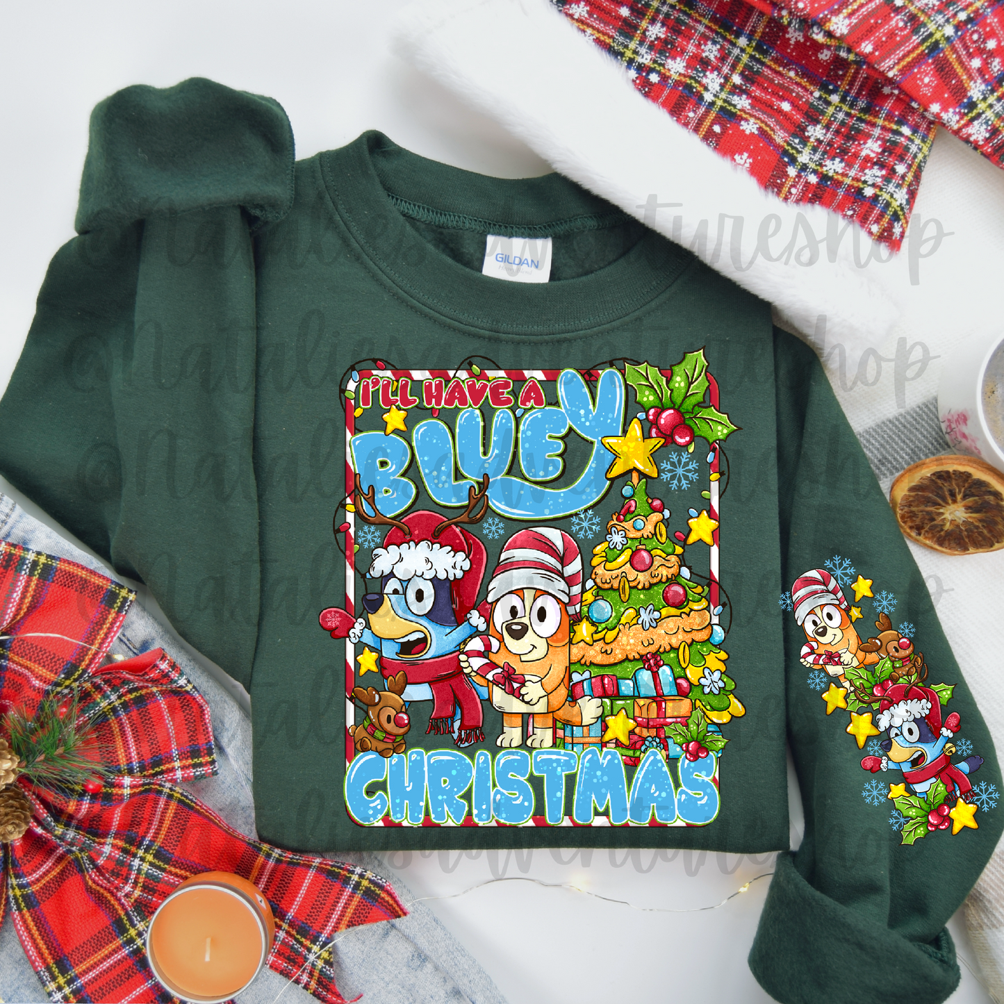 *Pre-Order* Blue Dog Christmas Crewneck