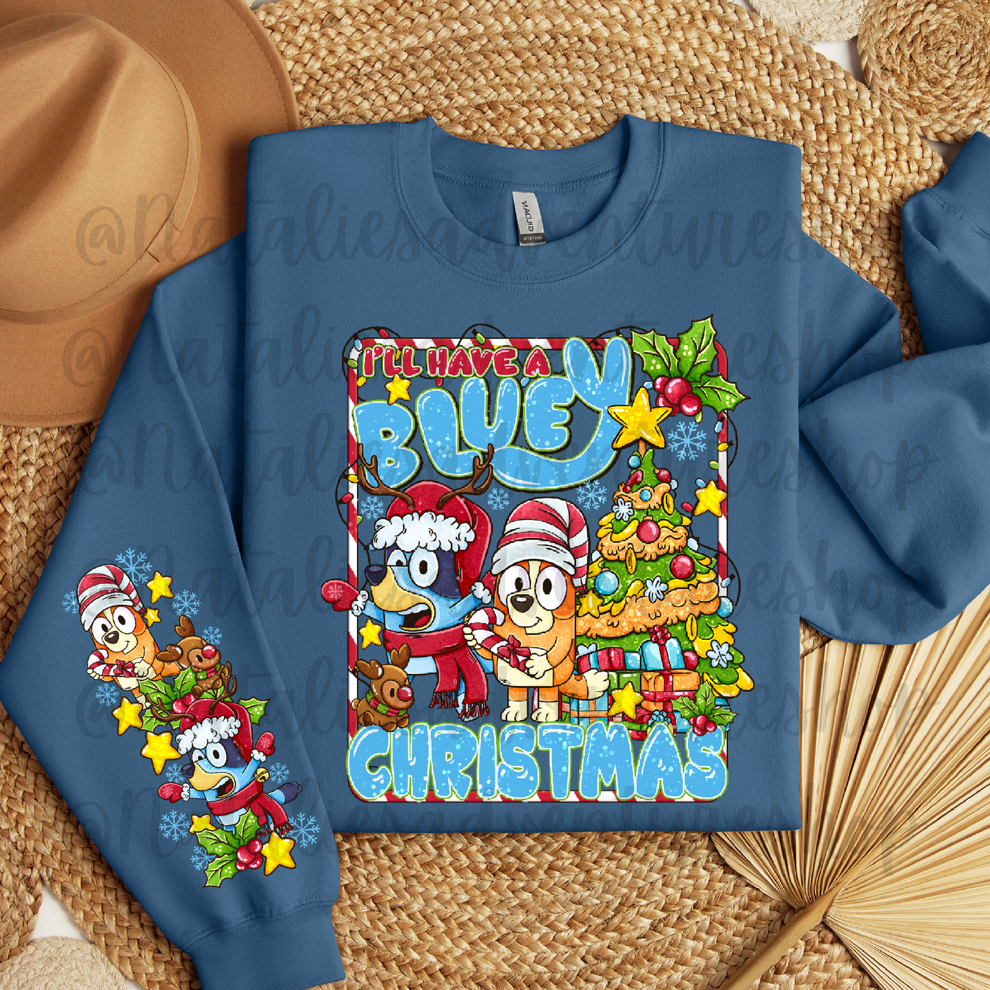 *Pre-Order* Blue Dog Christmas Crewneck