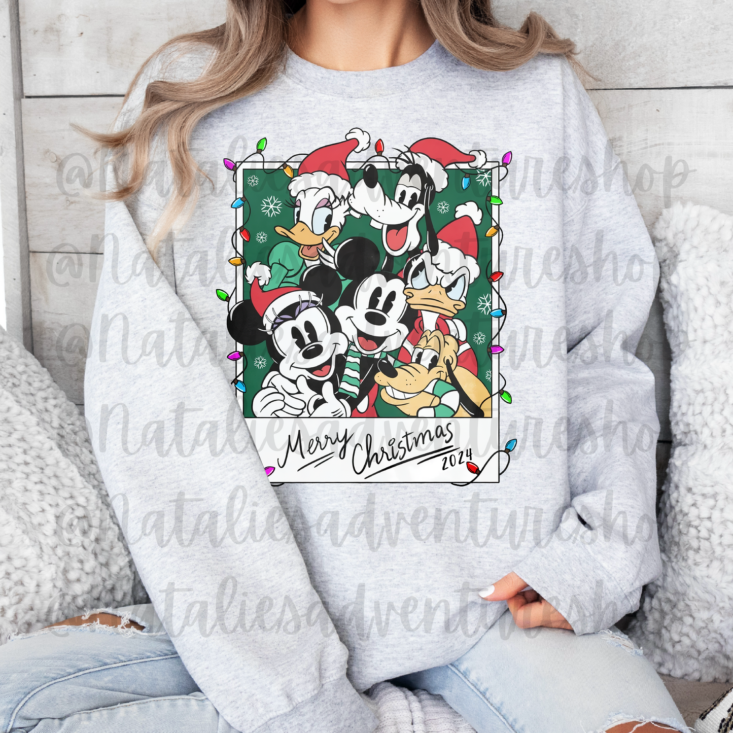 *Pre-Order* Mouse and Friends Christmas Polaroid Crewneck