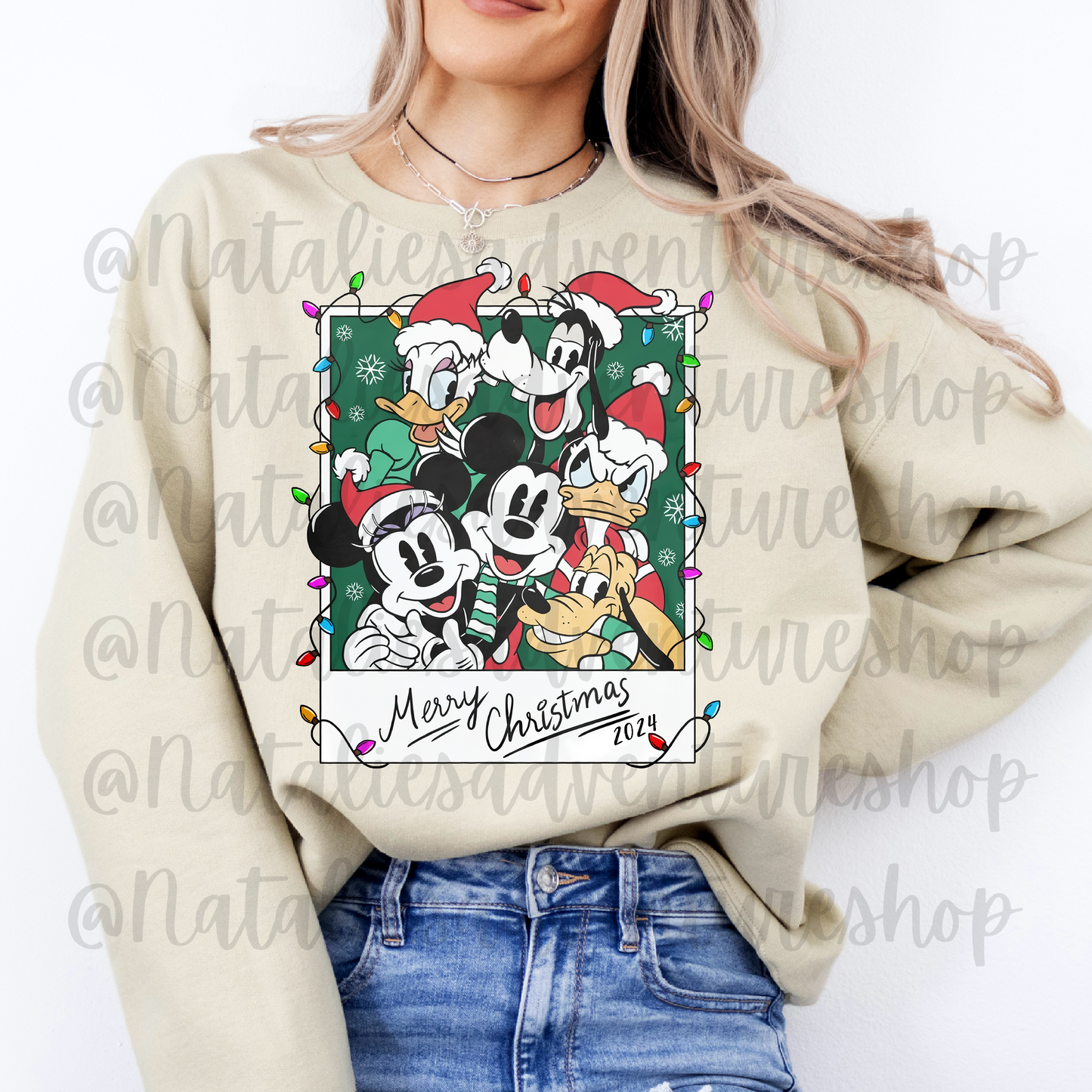 *Pre-Order* Mouse and Friends Christmas Polaroid Crewneck