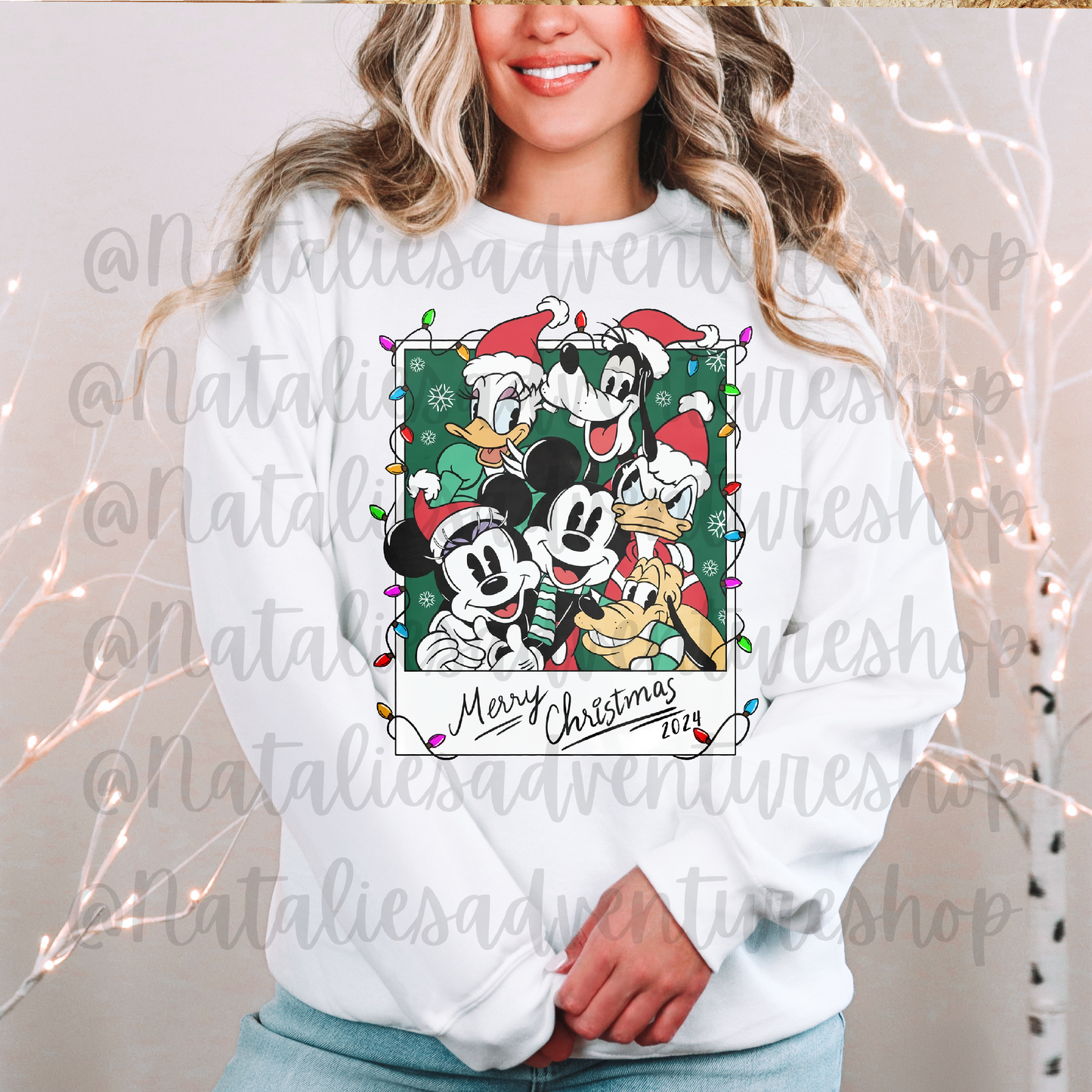 *Pre-Order* Mouse and Friends Christmas Polaroid Crewneck