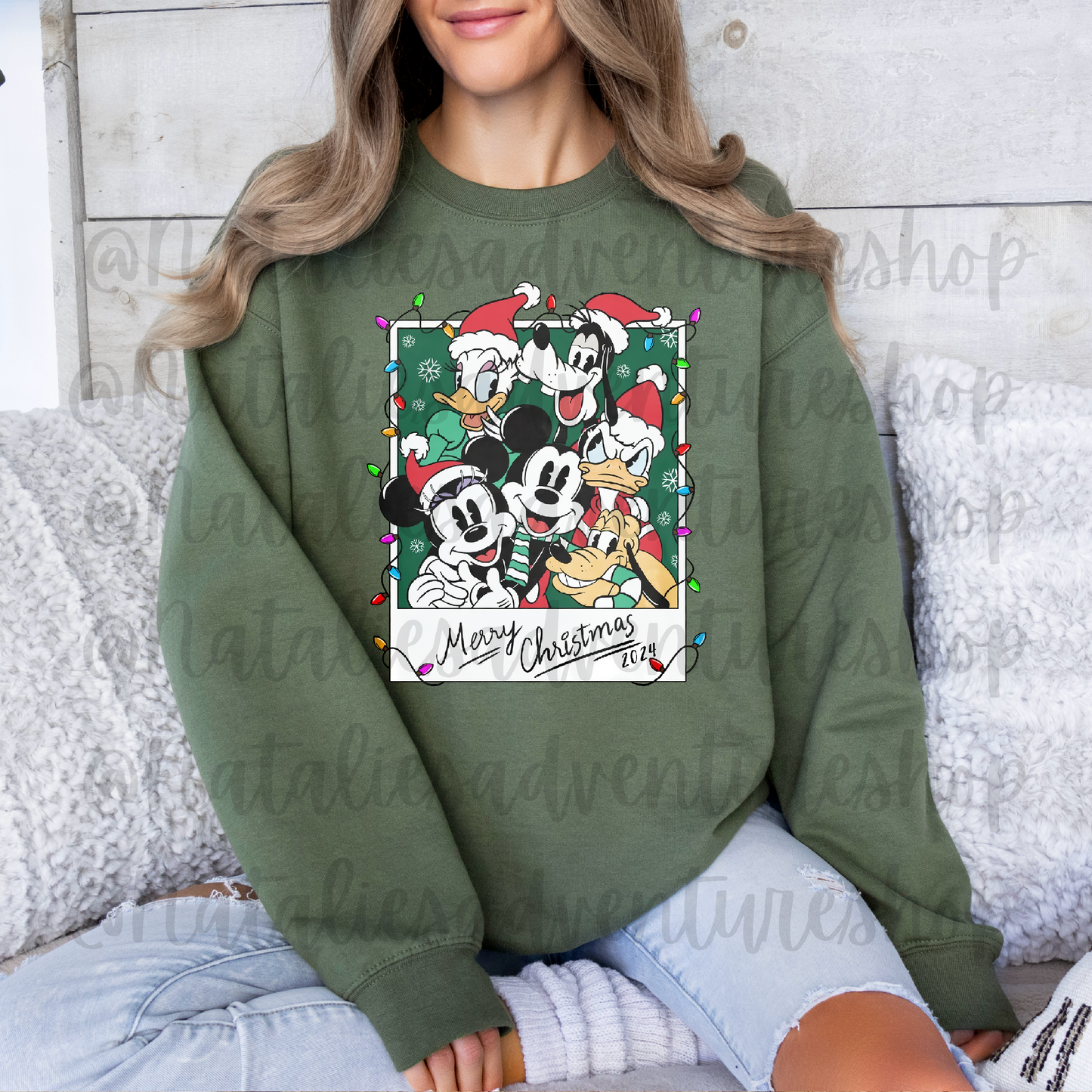 *Pre-Order* Mouse and Friends Christmas Polaroid Crewneck