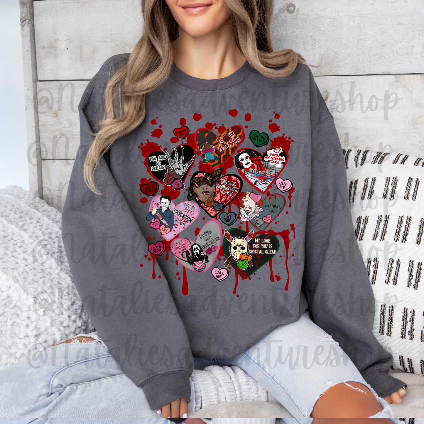 *Pre-Order* Horror Hearts Crewneck