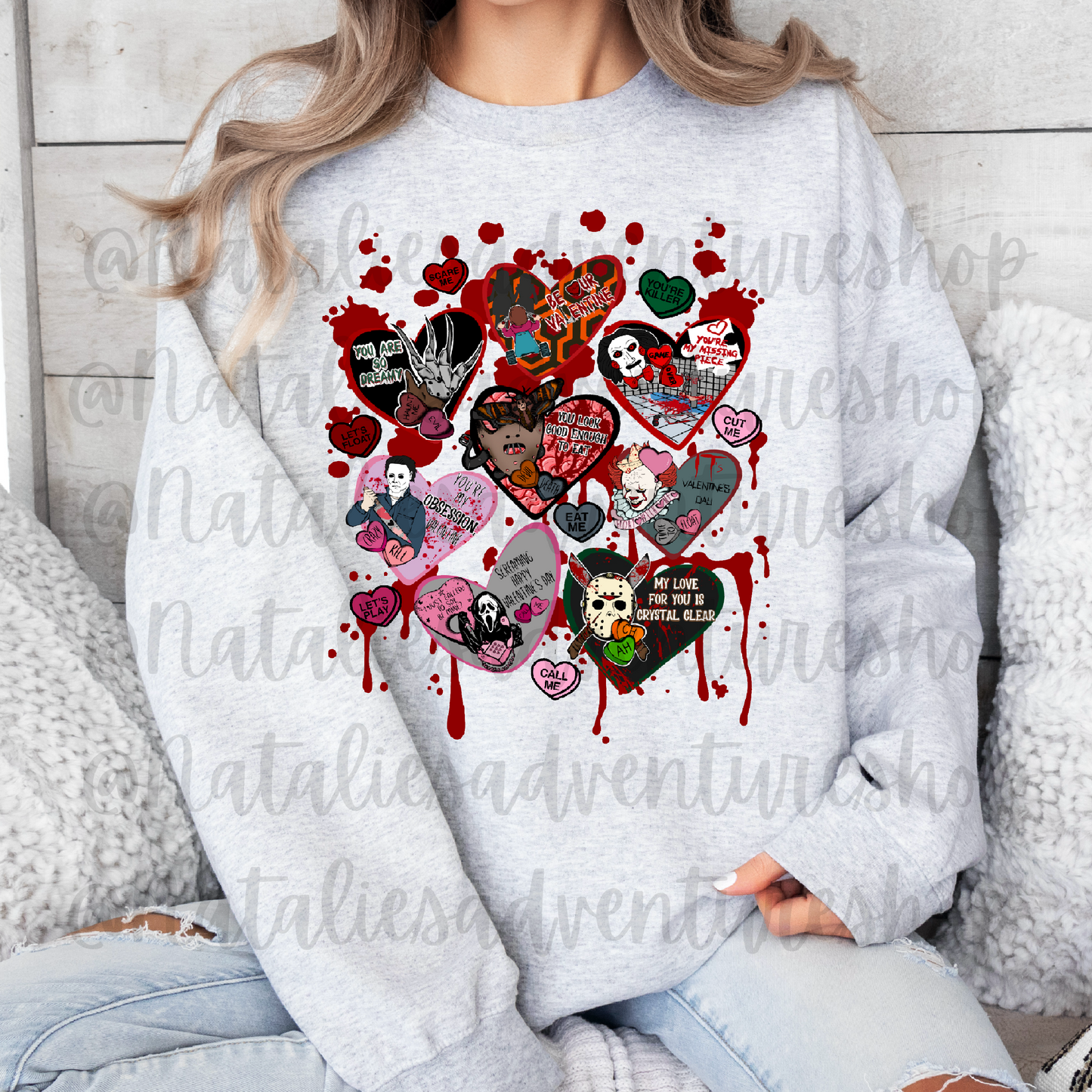 *Pre-Order* Horror Hearts Crewneck