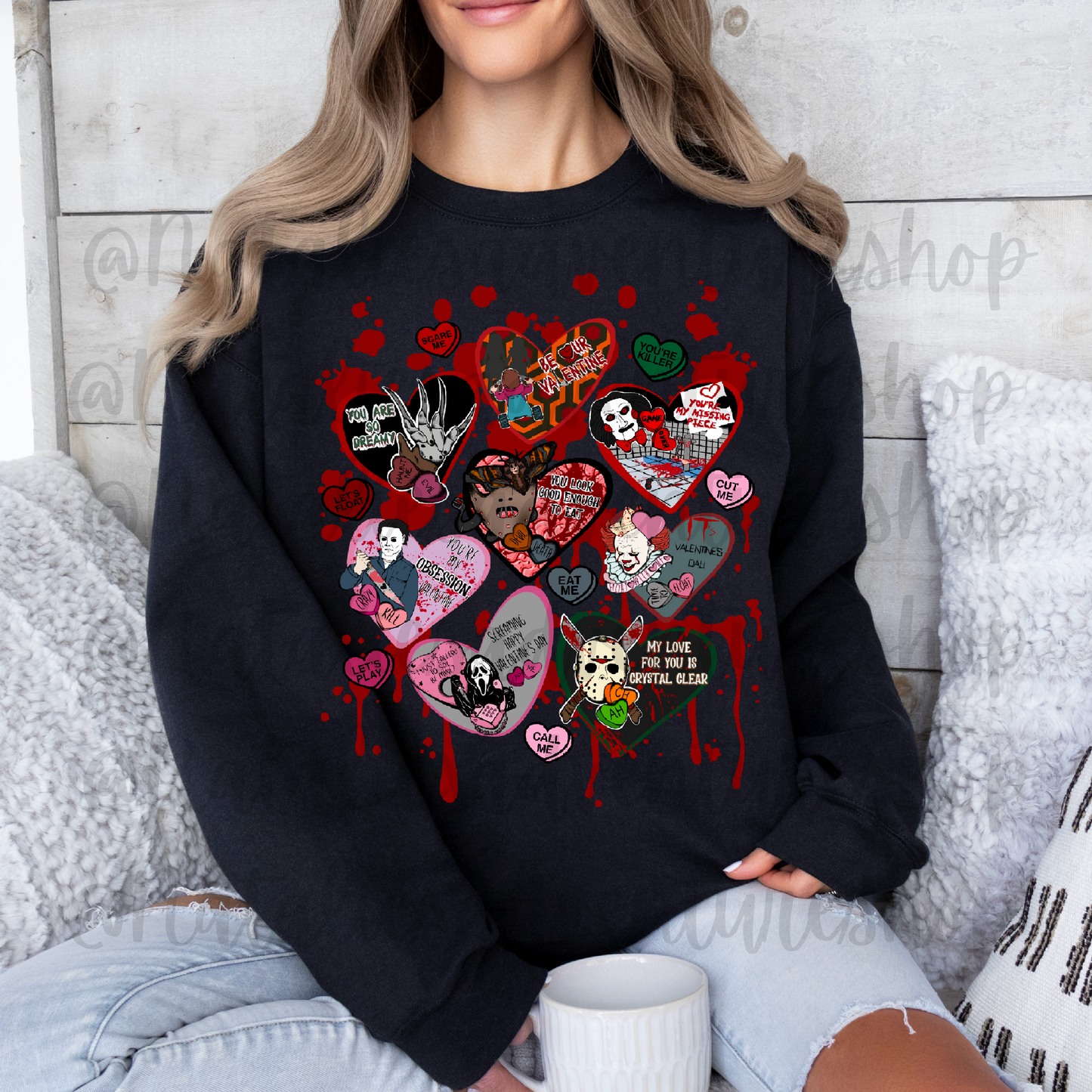 *Pre-Order* Horror Hearts Crewneck