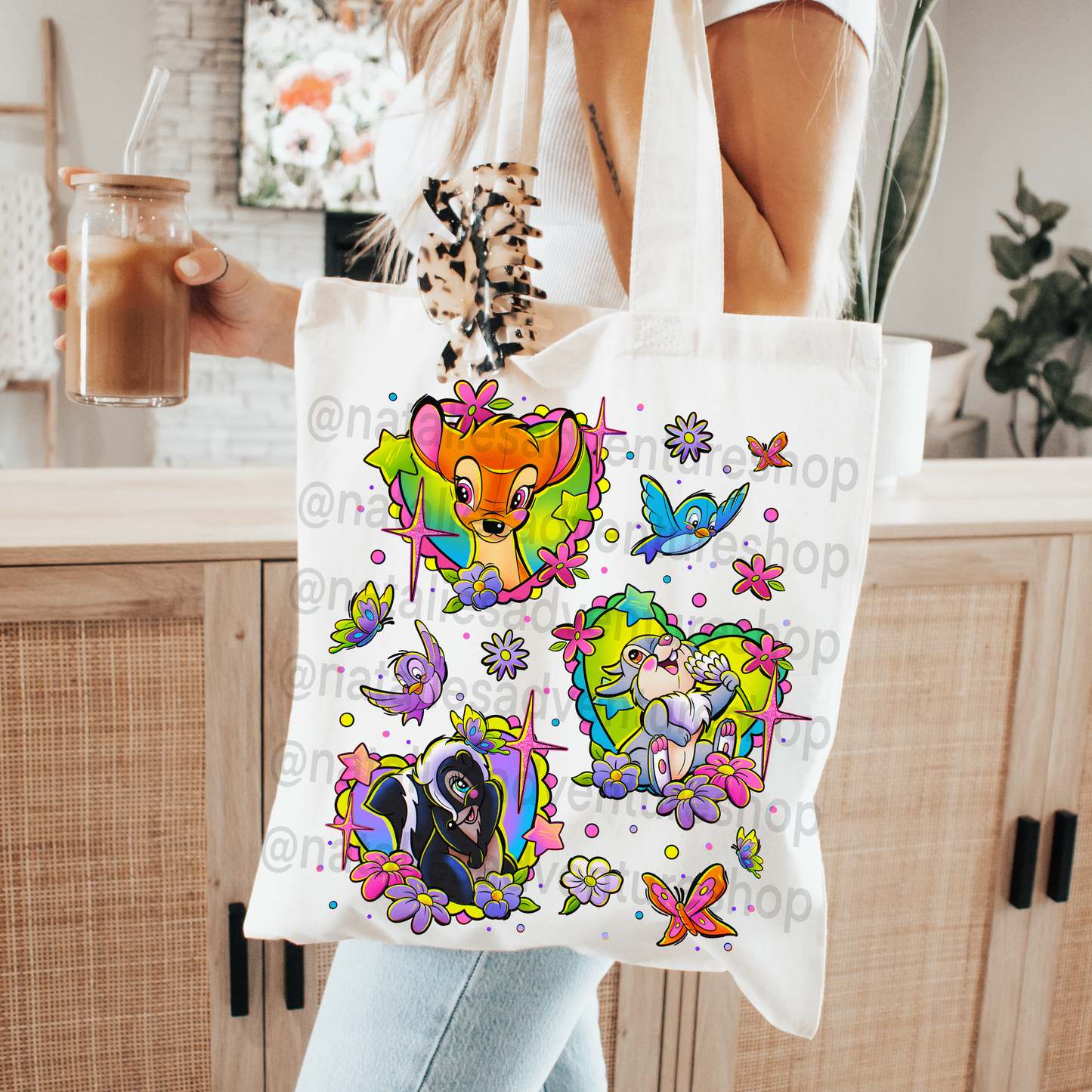 *Pre-Order* Spring Bambi Canvas Tote Bag