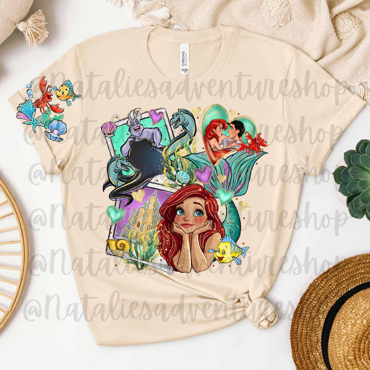 *Pre-Order* Mermaid Cartoon Bella + Canvas T-Shirts