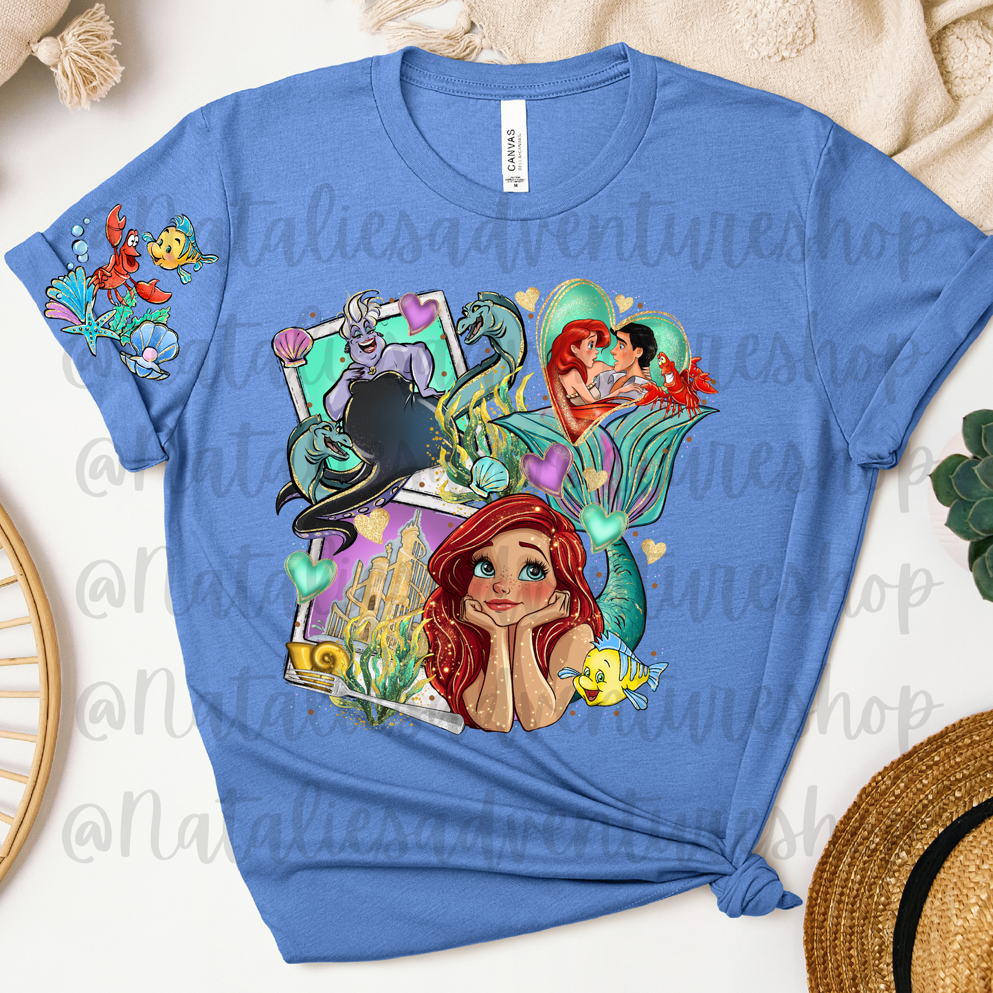 *Pre-Order* Mermaid Cartoon Bella + Canvas T-Shirts