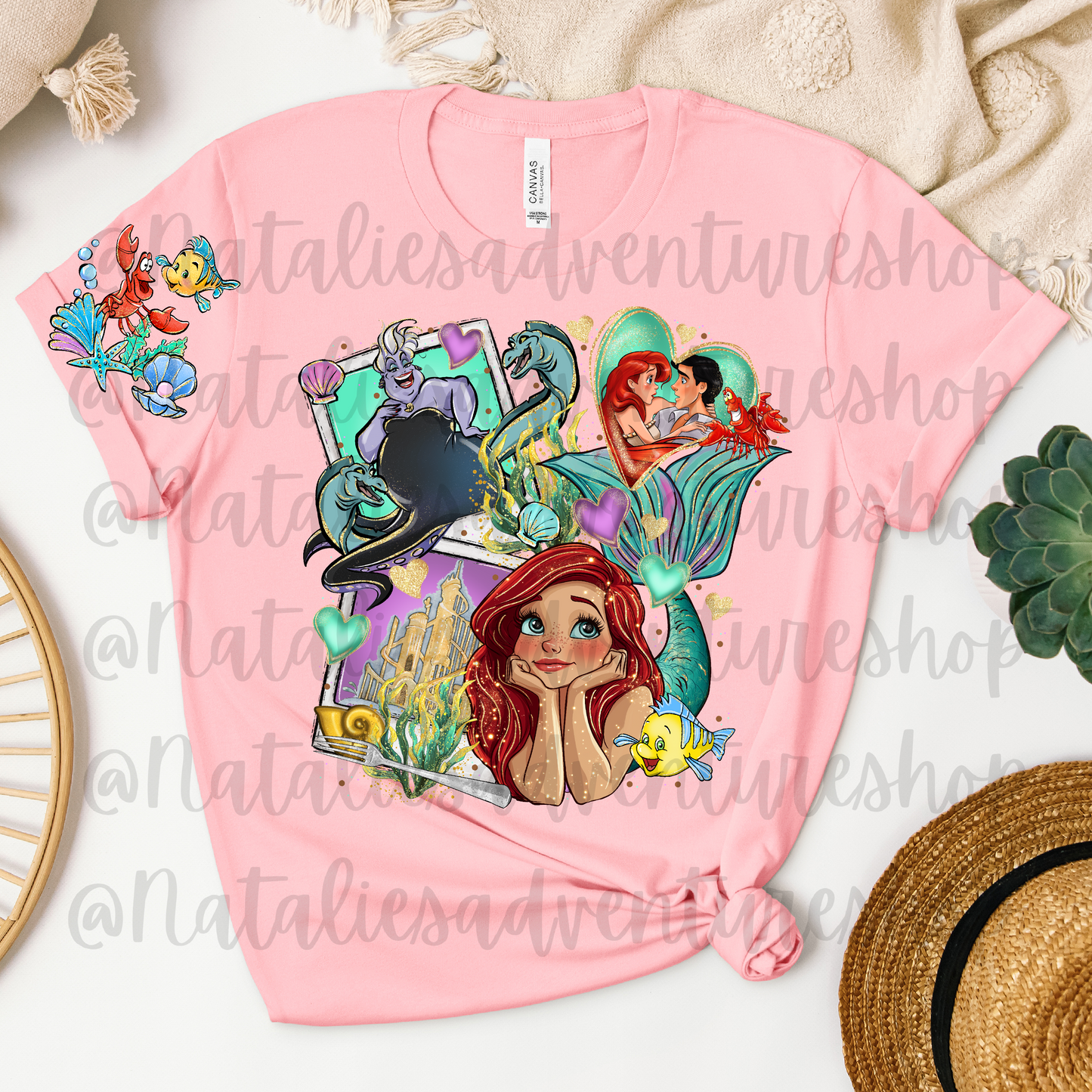 *Pre-Order* Mermaid Cartoon Bella + Canvas T-Shirts