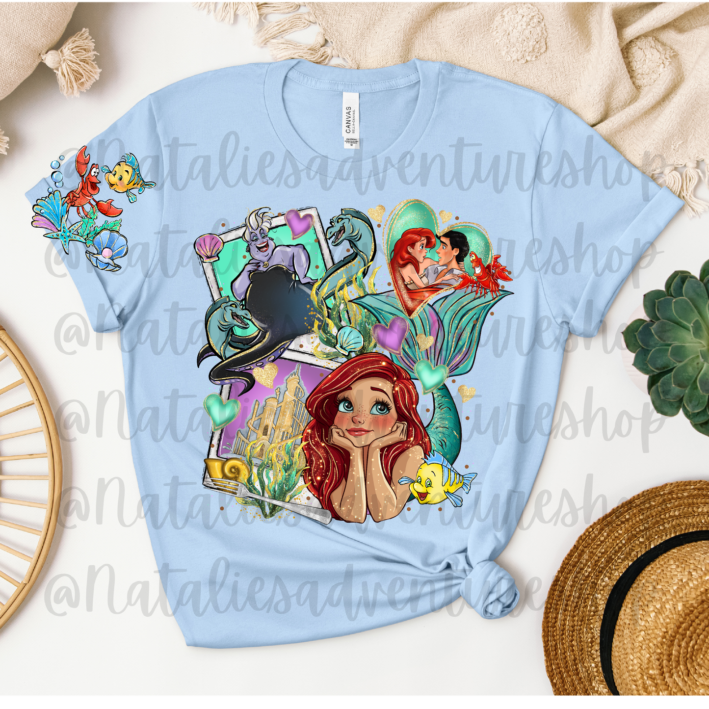 *Pre-Order* Mermaid Cartoon Bella + Canvas T-Shirts