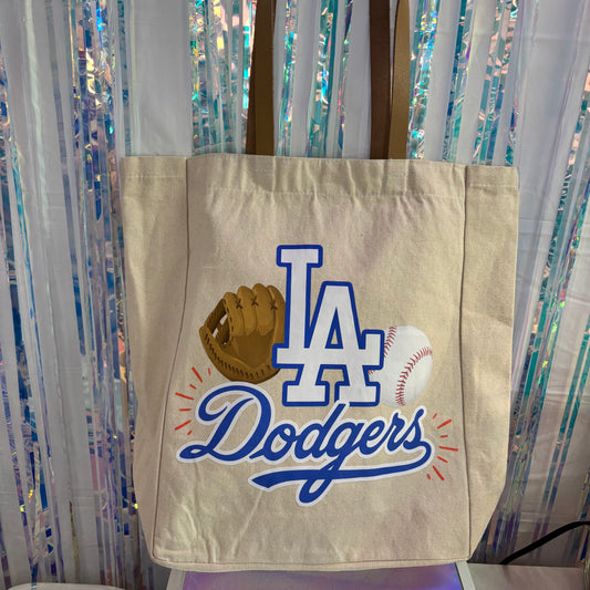 *Pre-Order* LA DODGE Canvas Tote Bag with Pocket