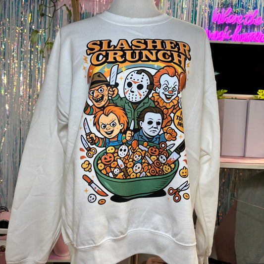 *READY TO SHIP* LARGE SLASHER CRUNCH CREWNECK