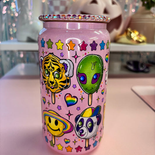 Ready to Ship Lisa 16oz Glass Tumbler