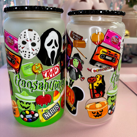 Ready to Ship Spooky Nostalgia 16oz Glass Tumbler