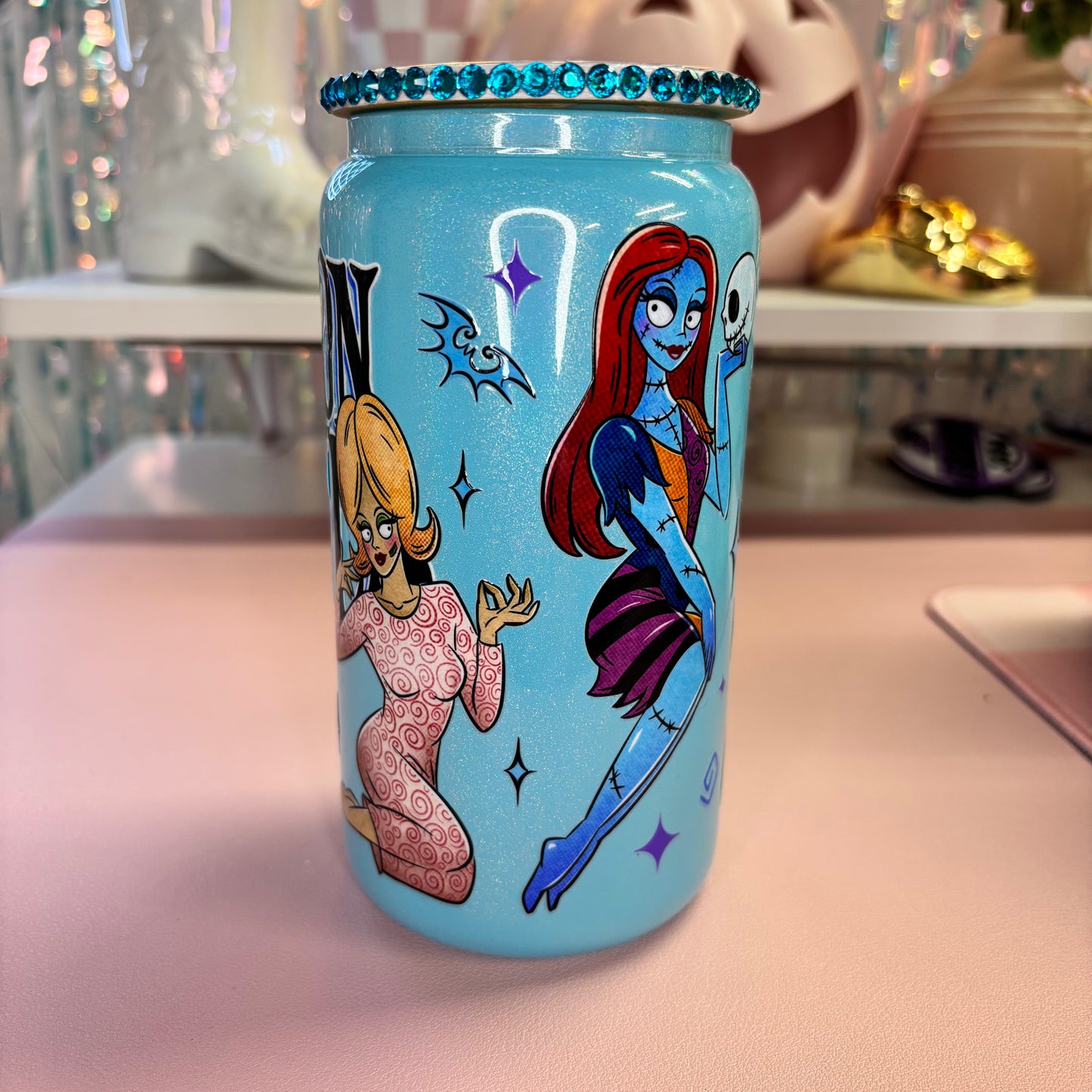 Ready to Ship TB Ghouls 16oz Glass Tumbler