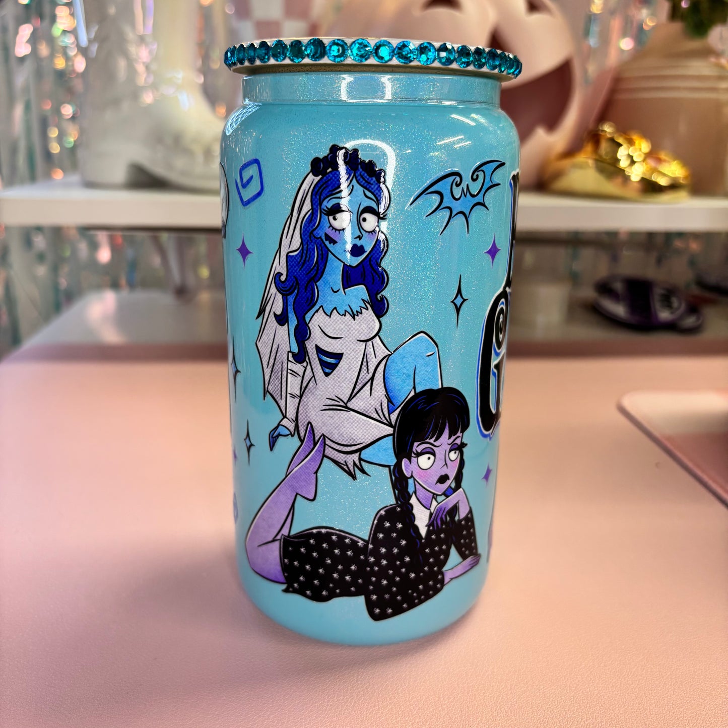 Ready to Ship TB Ghouls 16oz Glass Tumbler