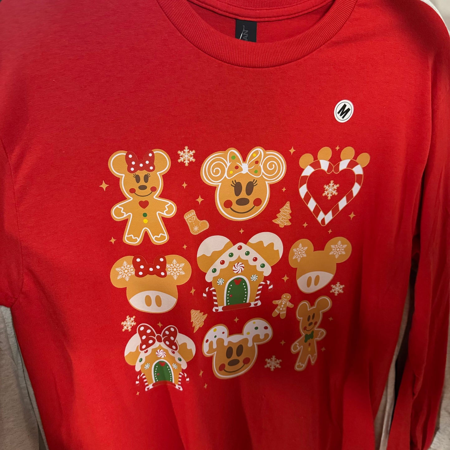 *READY TO SHIP* Gingerbread Mouse Long Sleeve Shirt SIZE M