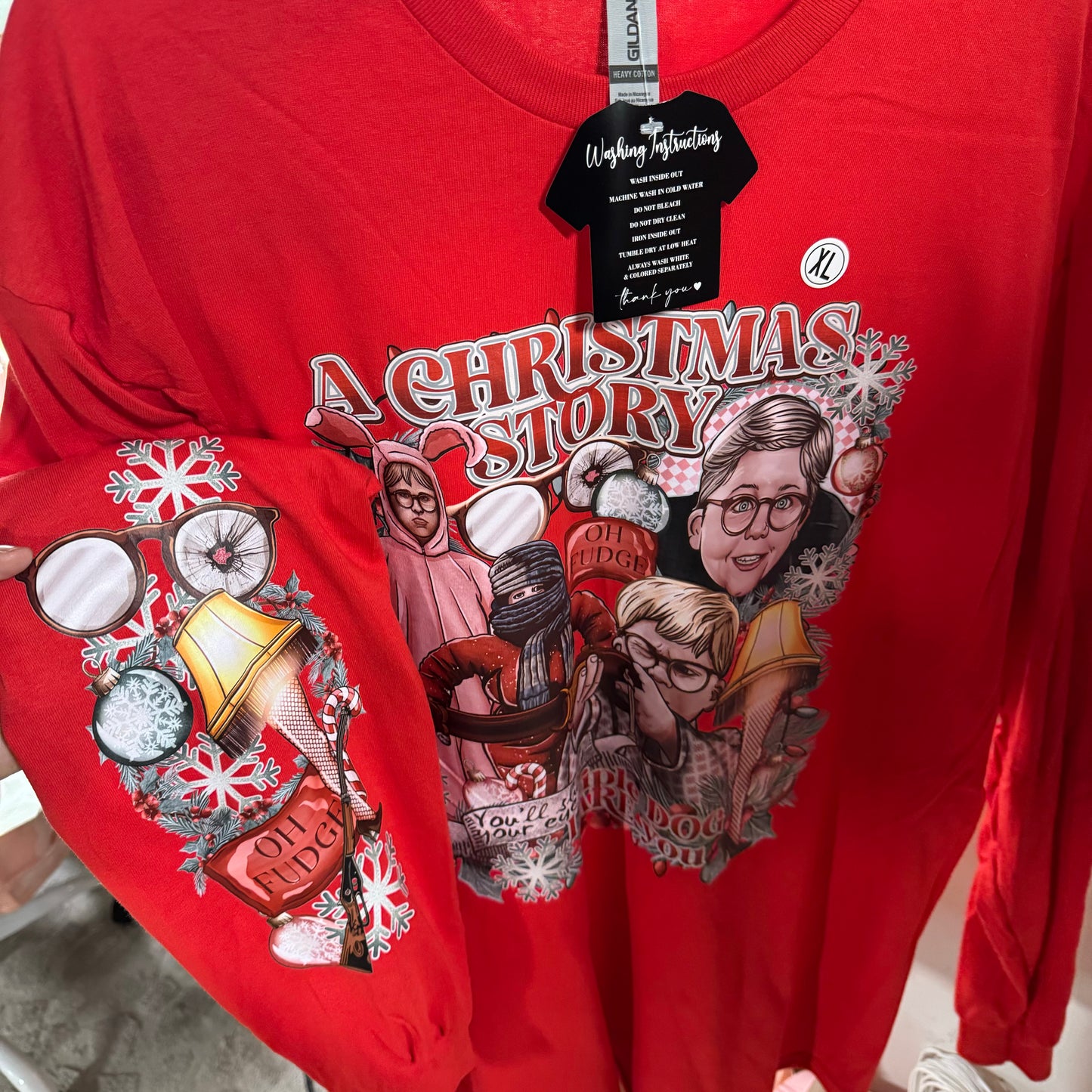 *READY TO SHIP* Christmas Story Long Sleeve Shirt SIZE XL