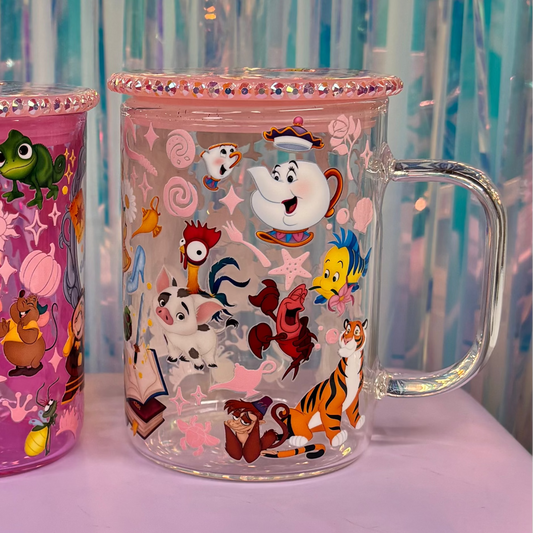 Ready to Ship Sidekicks Glass Mug only Clear available