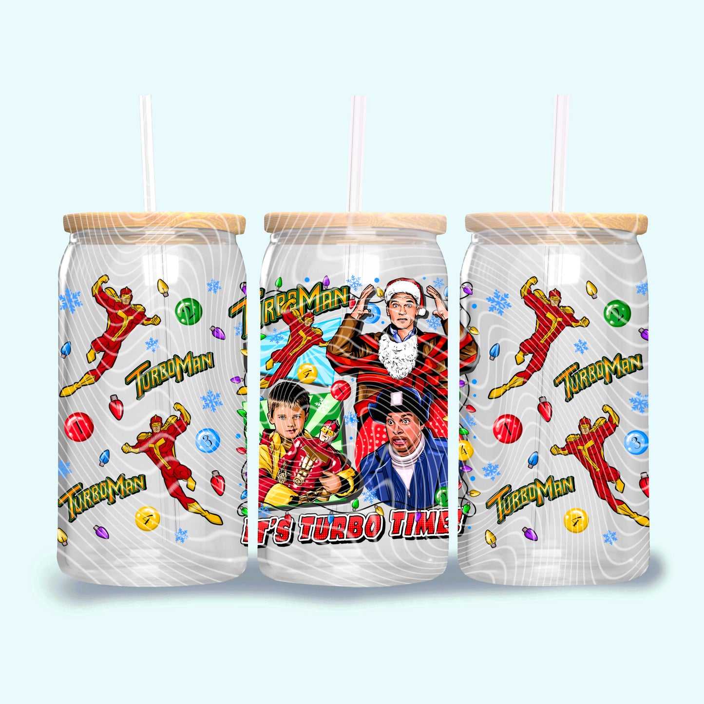 *Pre-Order* Turbo Man 16oz Glass Can