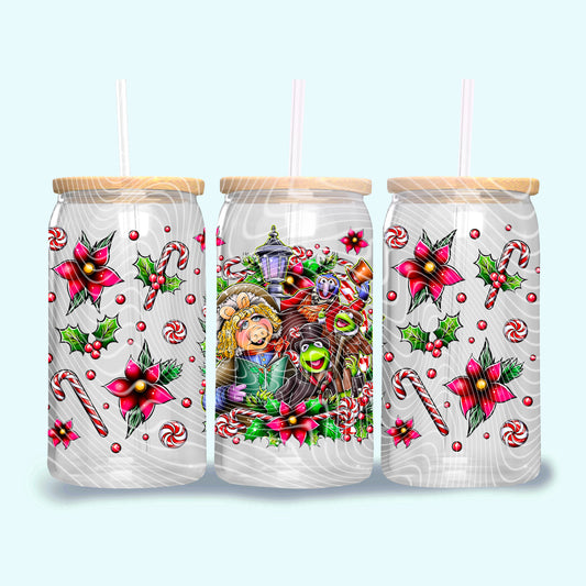 *Pre-Order* Muppets Christmas 16oz Glass Can