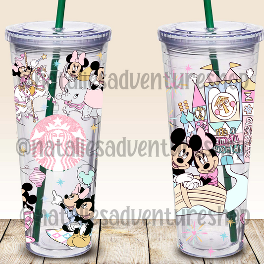 *Pre-Order* Small World Mouse 24oz Snowglobe Tumbler
