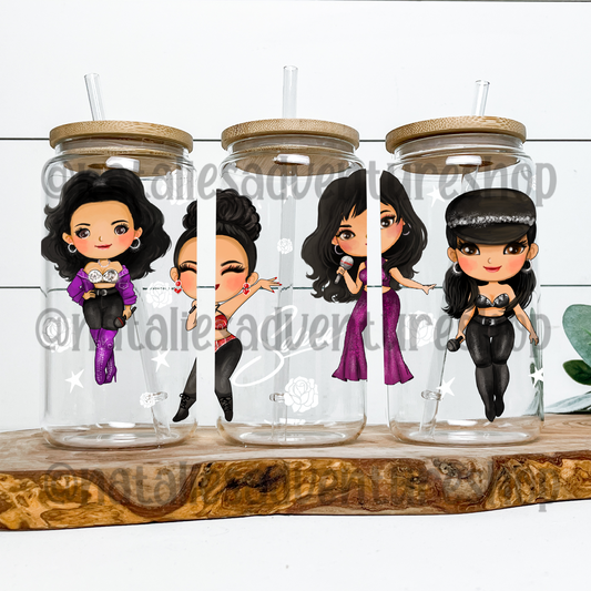 *Pre-Order* Tejano Queen 16oz Snowglobe Glass Can