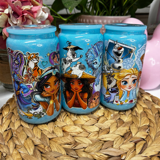 *READY TO SHIP* MISC. Princess 16oz Glass Cans