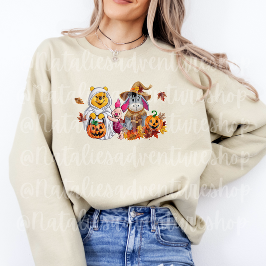 *Pre-Order* Winnie Ghost Faux Embroidery Crewneck