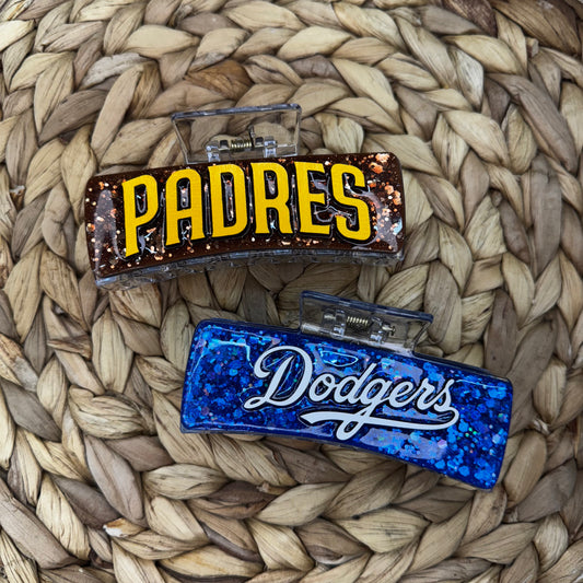 *Pre-Order* Baseball Team Hair Claw Clip
