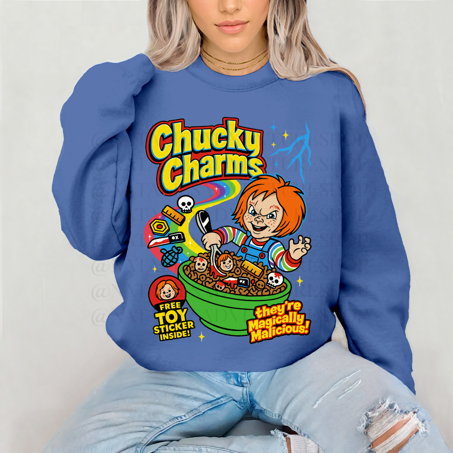 *Pre-Order* Chucky Charms Cereal Crewneck