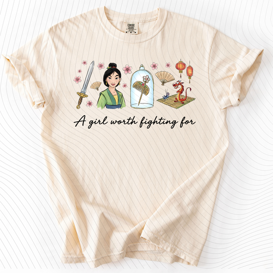 *Pre-Order* Girl worth fighting for T-Shirt(Comfort Colors)