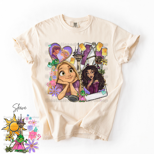 *Pre-Order* Punzie Princess Cartoon T-Shirt (Comfort Colors)