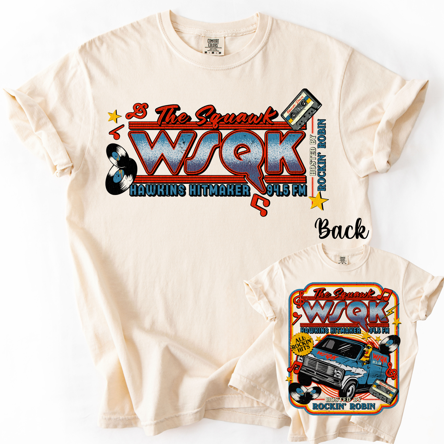 *Pre-Order* SQUAWK Front Back Version T-Shirt(Comfort Colors)