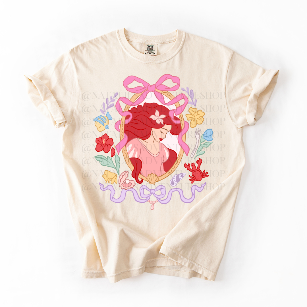 *Pre-Order* Mermaid Portrait Princess T-Shirt (Comfort Colors)