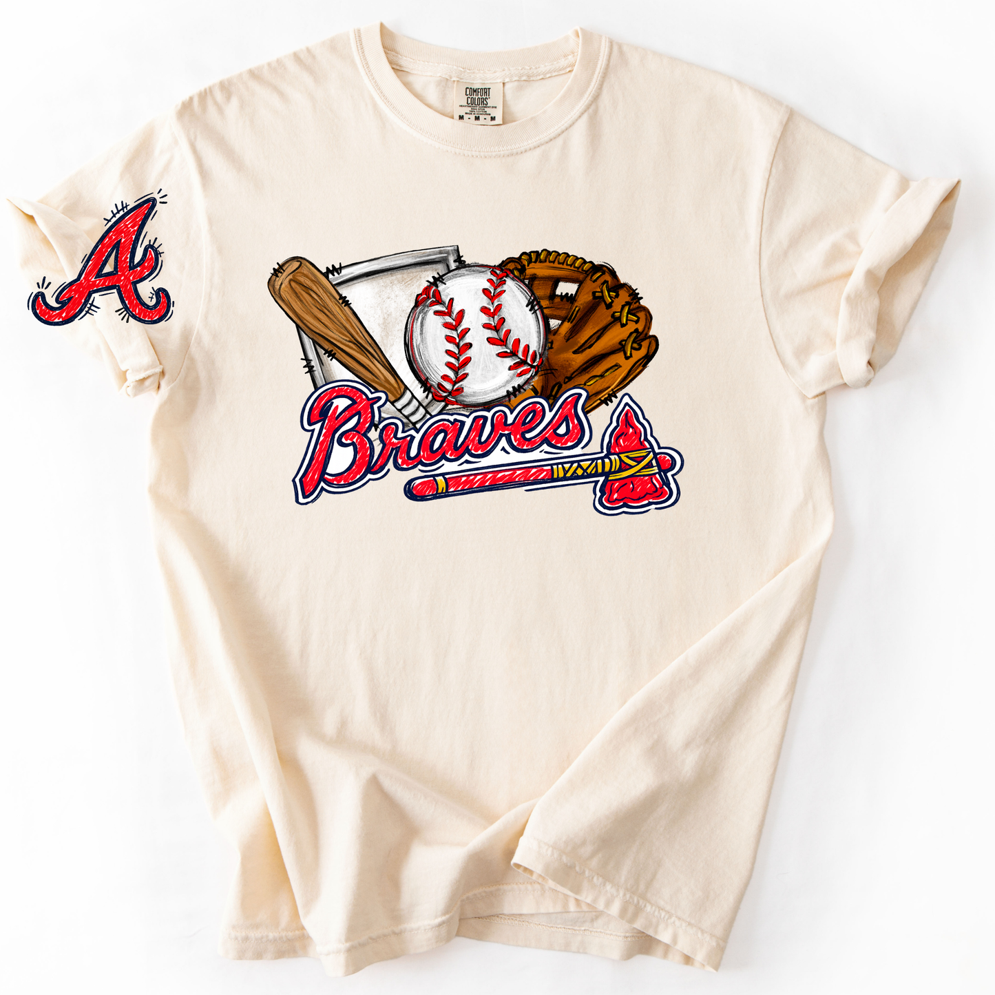 *Pre-Order* ATL Braves Doodle T-Shirt (Comfort Colors)
