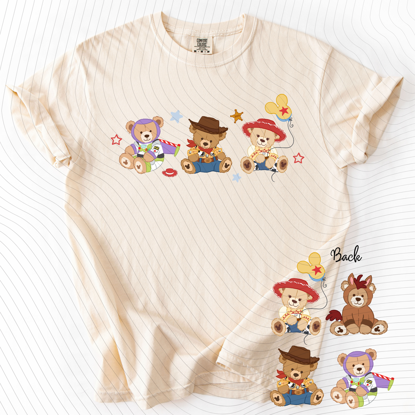 *Pre-Order* Toy Bears Front Back T-Shirt(Comfort Colors)