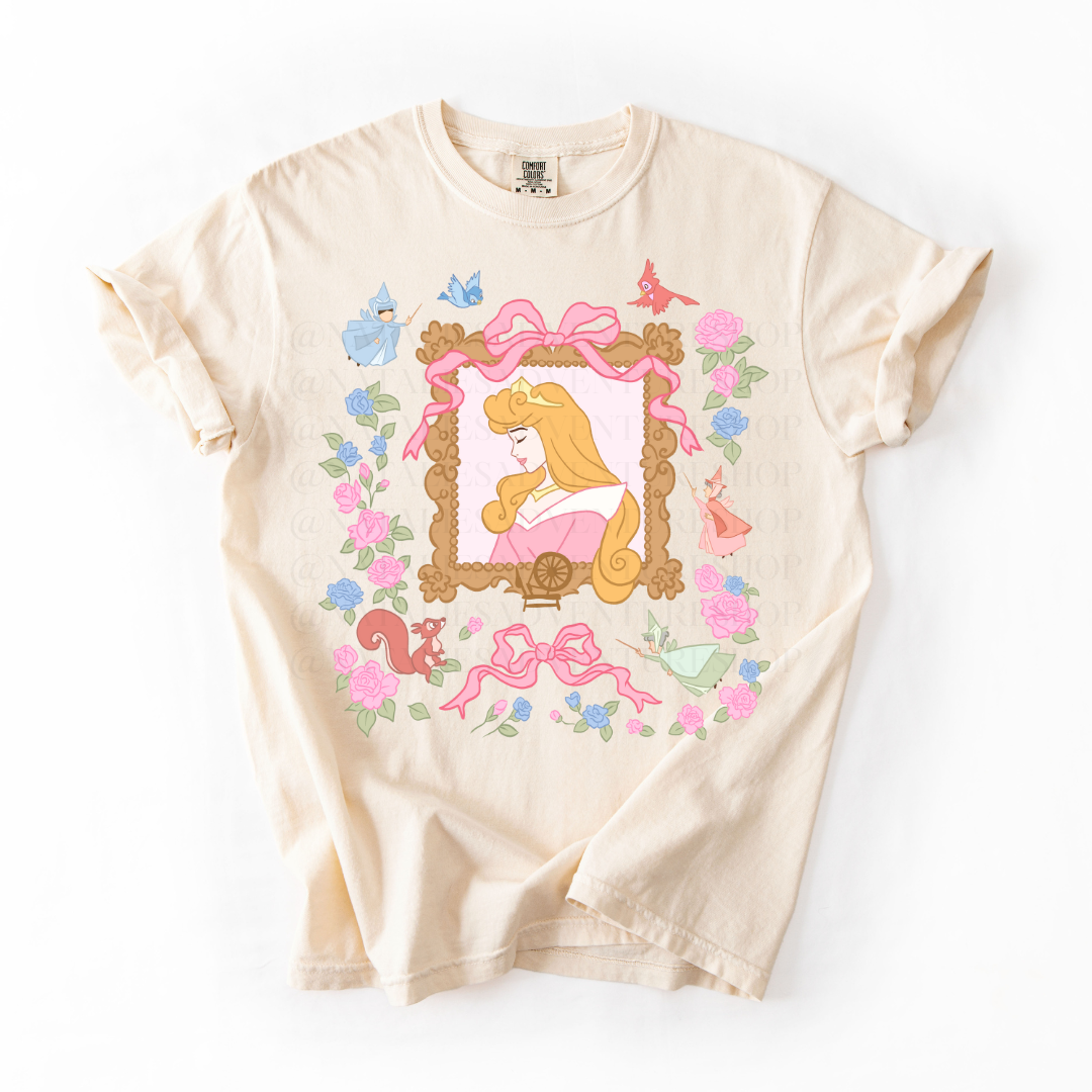 *Pre-Order* Briar Rose Portrait Princess T-Shirt (Comfort Colors)