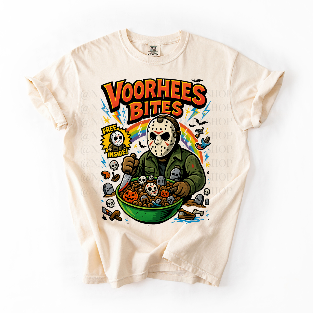 *Pre-Order* Vorhees Bites Cereal T-Shirt (Comfort Colors)