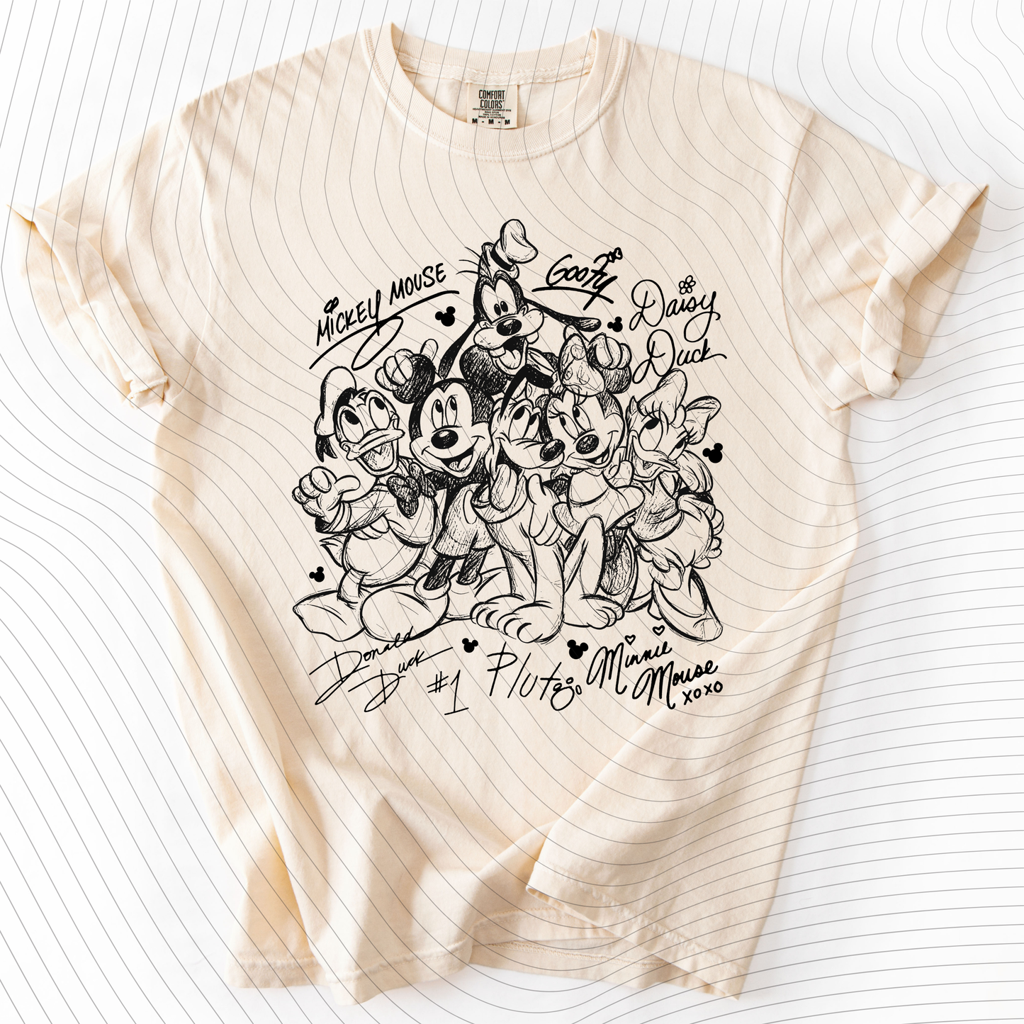 *Pre-Order* Mouse and Friend Sketch T-Shirt(Comfort Colors)