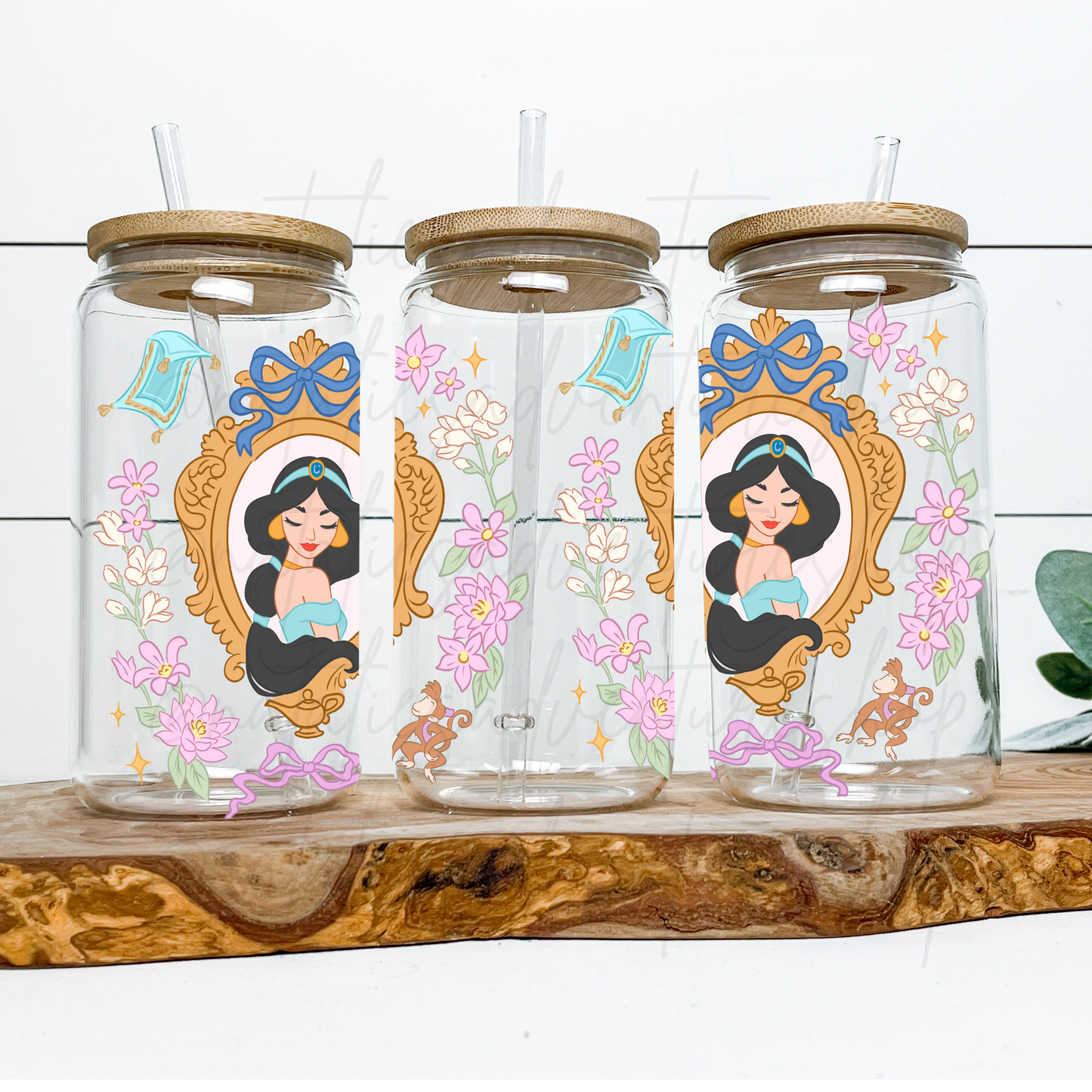 *Pre-Order* Arabian Princess Frame 16oz Glass Can