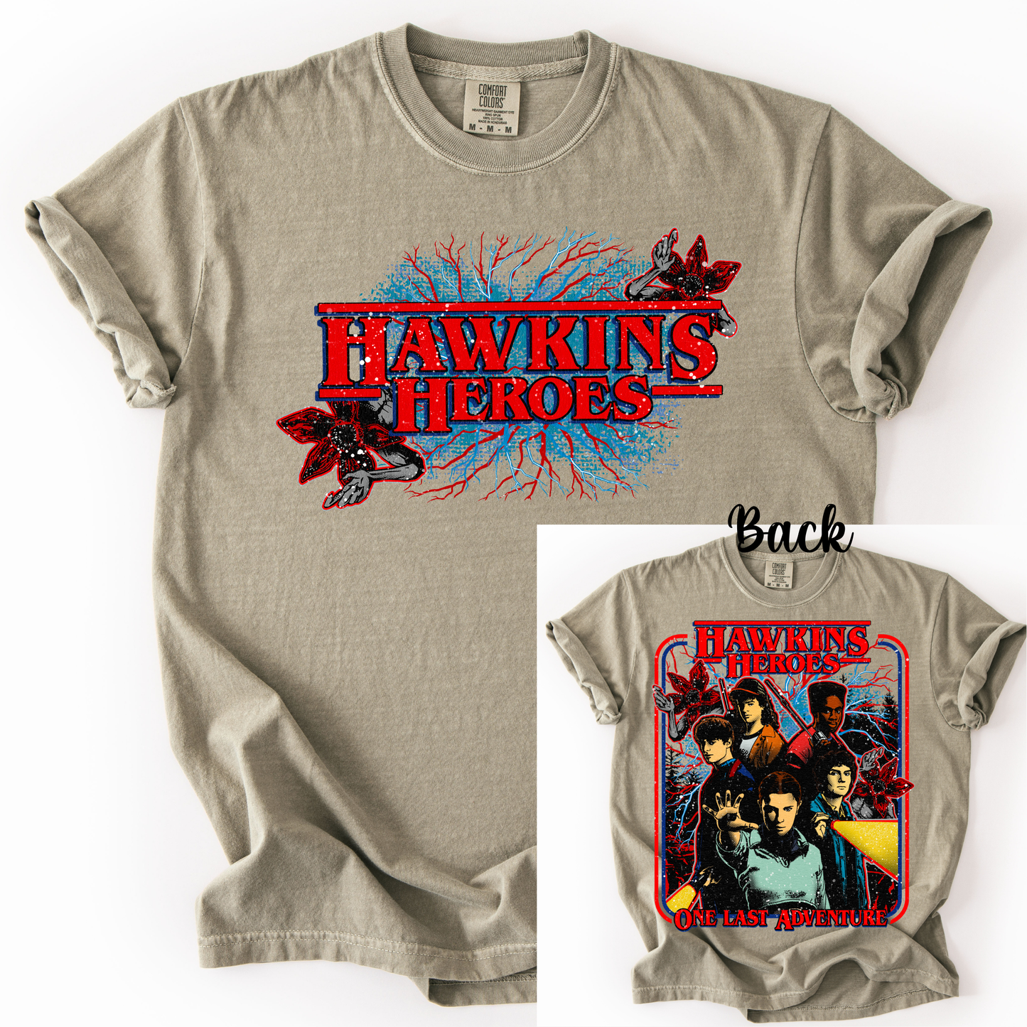 *Pre-Order* Hawkins Heroes Front Back Version T-Shirt(Comfort Colors)