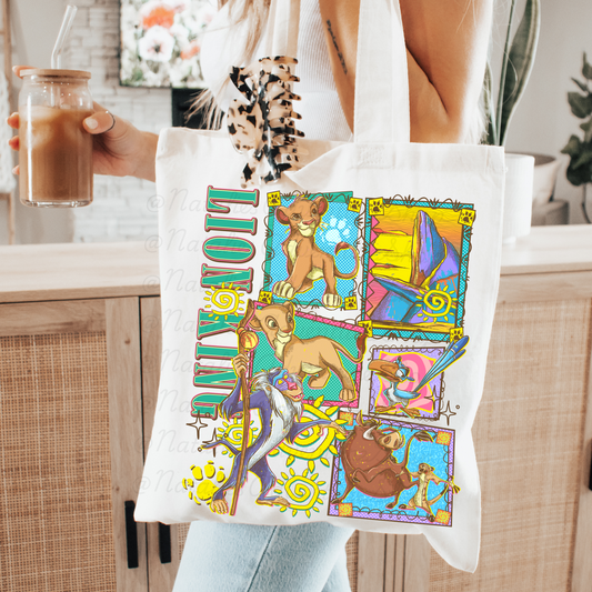 *Pre-Order* 90's Lion Canvas Tote Bag