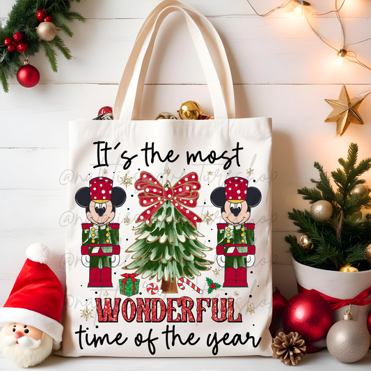 *Pre-Order* Wonderful Time Mouse Nutcracker Canvas Tote Bag