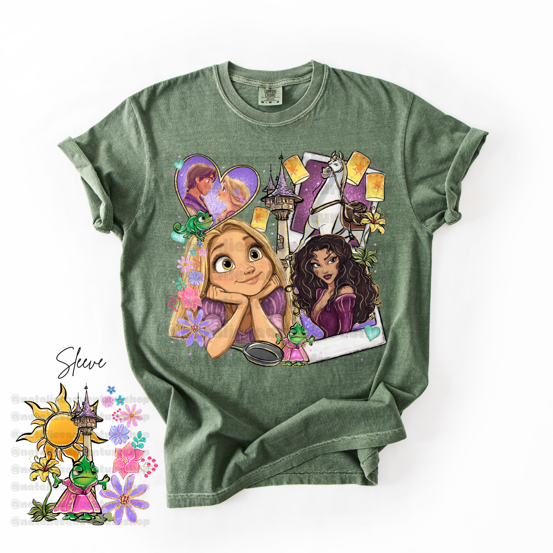 *Pre-Order* Punzie Princess Cartoon T-Shirt (Comfort Colors)