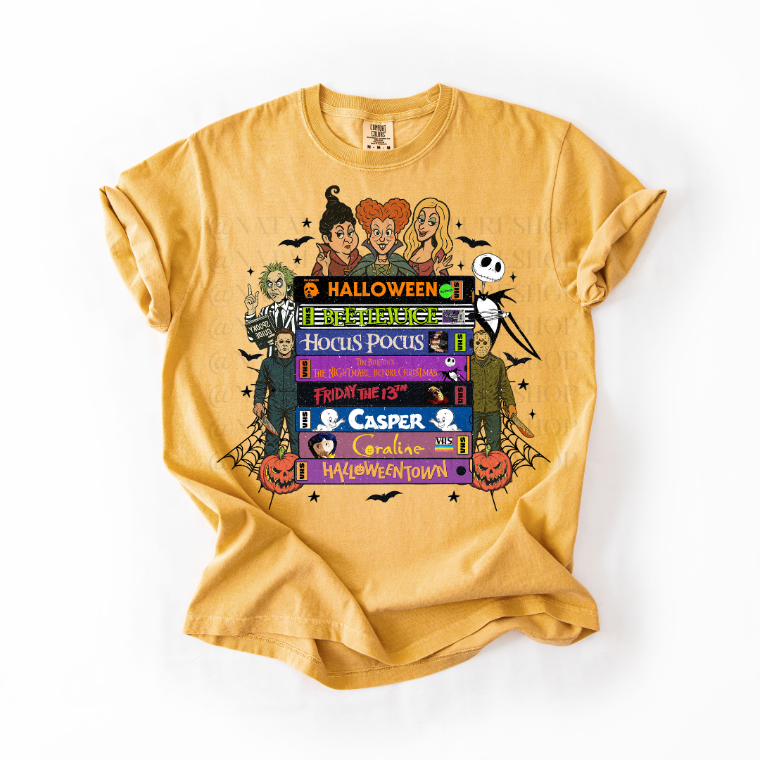 *Pre-Order* Halloween VHS Tapes T-Shirt (Comfort Colors)