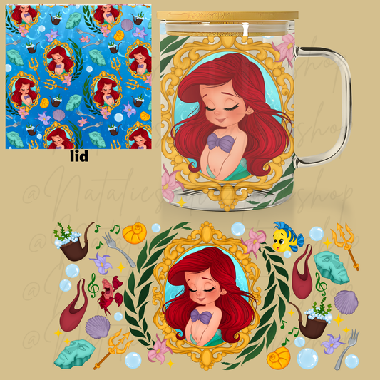 *PRE-ORDER* Baby Mermaid 16oz Glass Mug