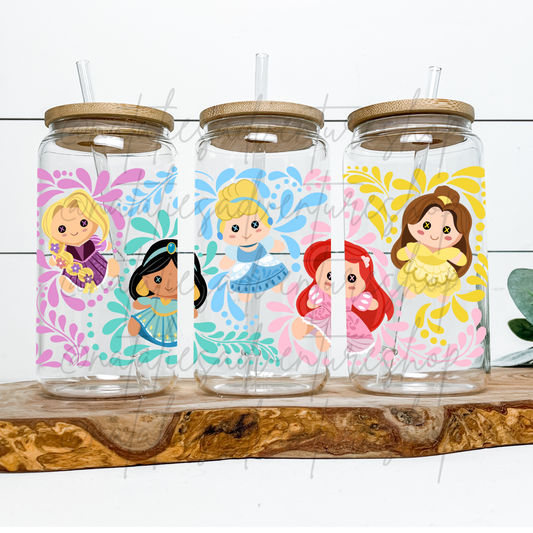 *Pre-Order* Princess Dolls 16oz Glass Can